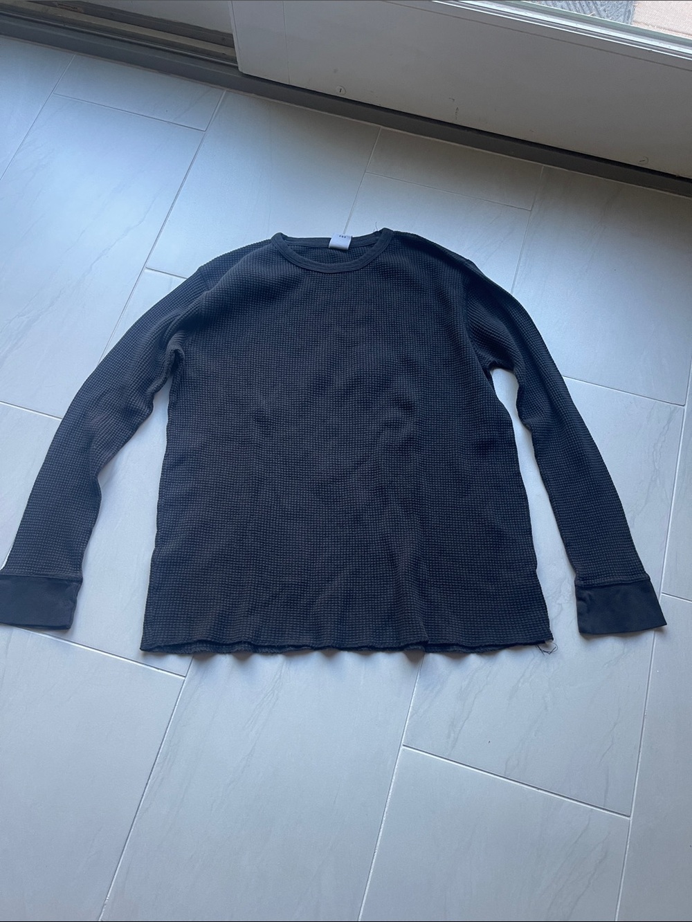 URBAN OUTFITTERS  Waffle Knit Long Sleeve Thermal Top